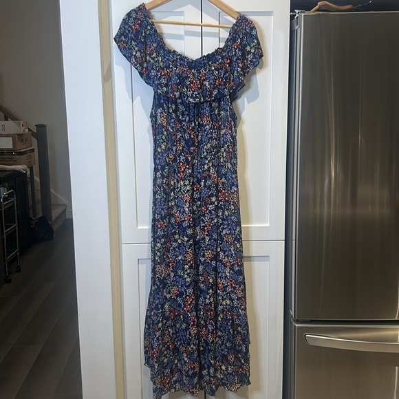 Additional Elle Floral Off the Shoulder Ruffle Top MIDI Dress Size 3x - Picture 12 of 16